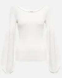 Dorothee Schumacher Pullover Sleek Ribs Weiss