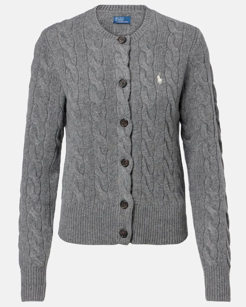Ralph Lauren Cardigan aus Wolle und Kaschmir Grau