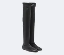 Overknee-Stiefel aus Leder