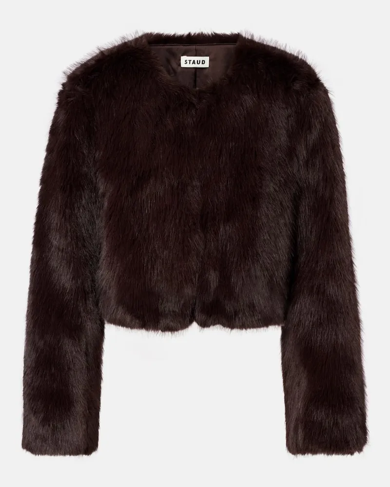 STAUD Cropped-Jacke Casimira Braun