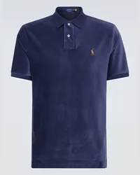 Ralph Lauren Polohemd aus Baumwoll-Cord Blau