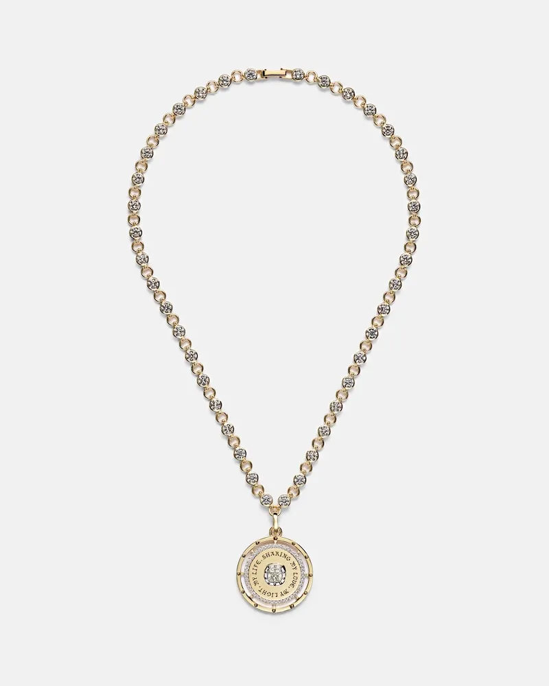 FOUNDRAE Halskette Lovestruck Commitment aus 18kt Gelbgold mit Diamanten Gold