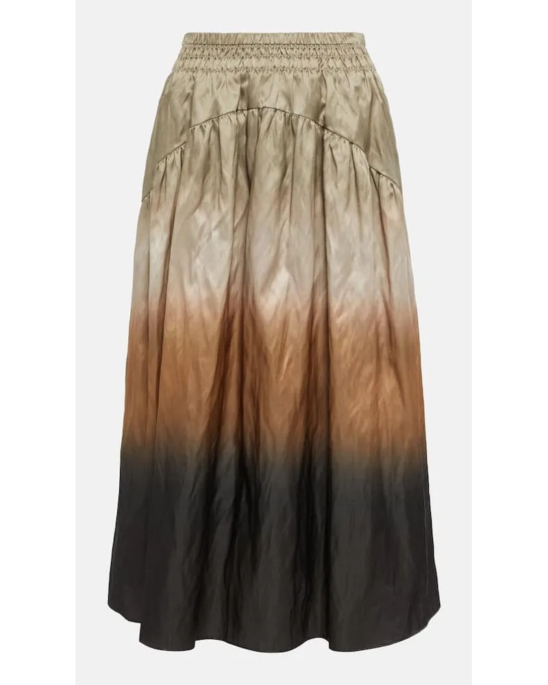 Vince Bedruckter Rock aus Satin Multicolor