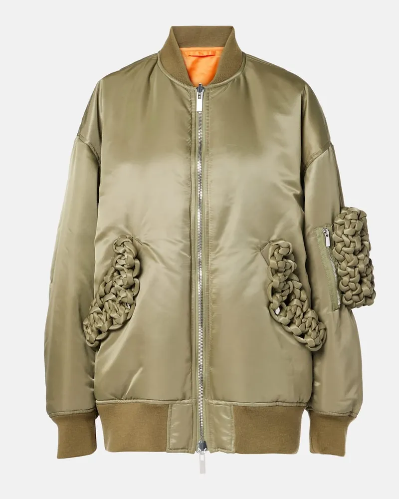 Noir Kei Ninomiya Bomberjacke Grün