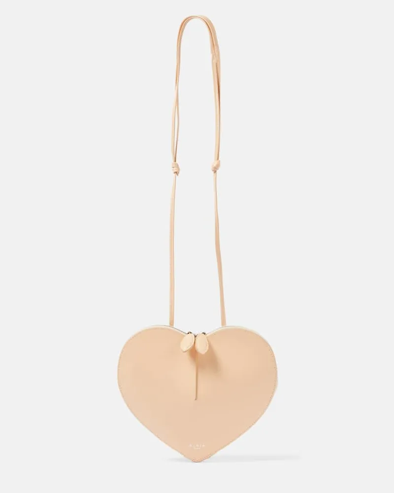 Alaïa Alaïa Schultertasche Le Cœur aus Leder Rosa