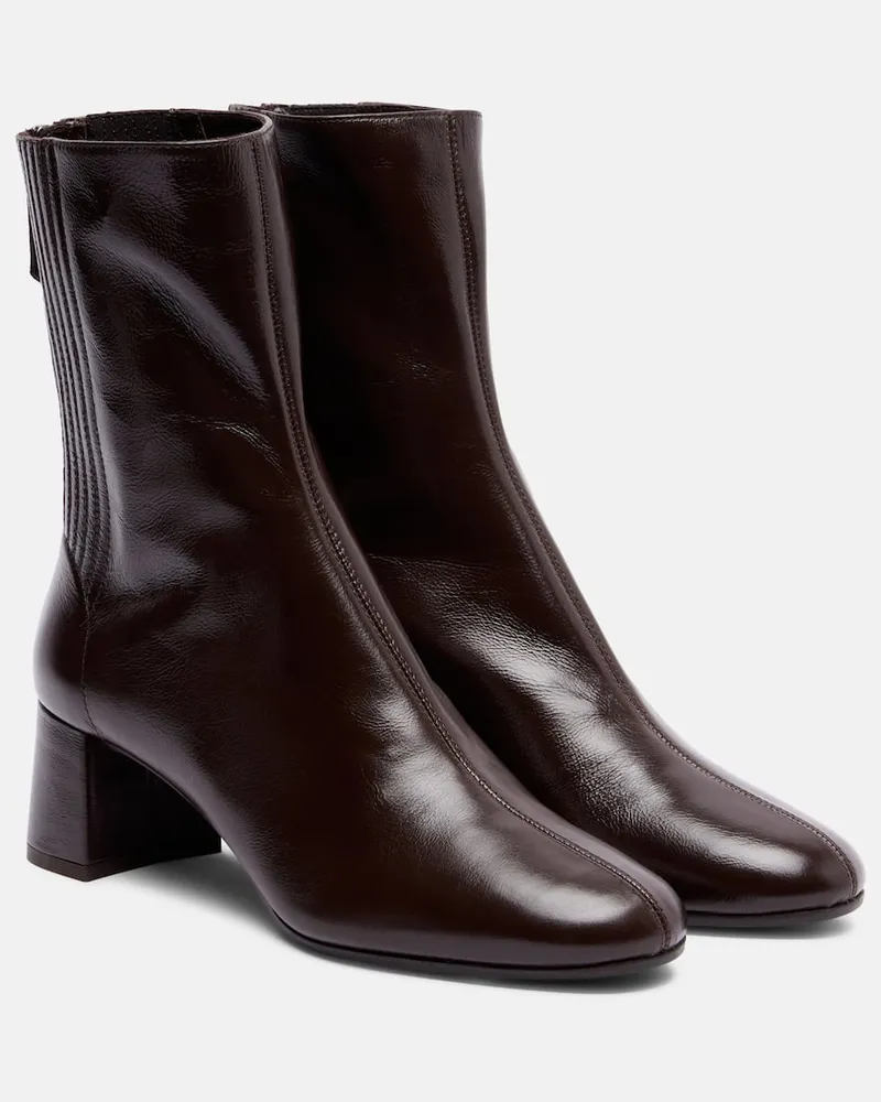 Aquazzura Ankle Boots Saint Honore 50 aus Leder Braun