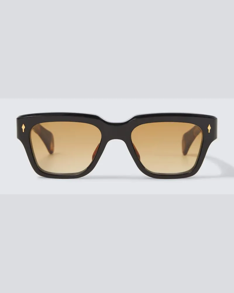 Jacques Marie Mage Eckige Sonnenbrille Fellini Schwarz