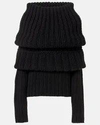 Alexander McQueen Oversize-Pullover Schwarz