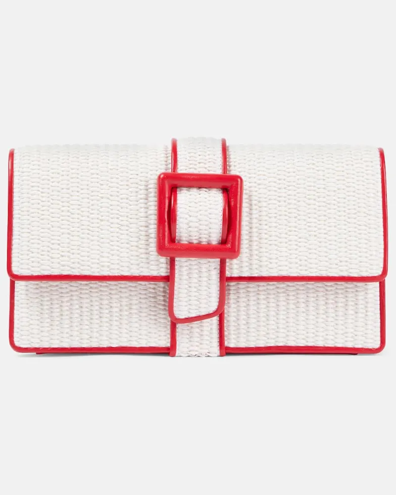 Manolo Blahnik Clutch Maycap Weiß