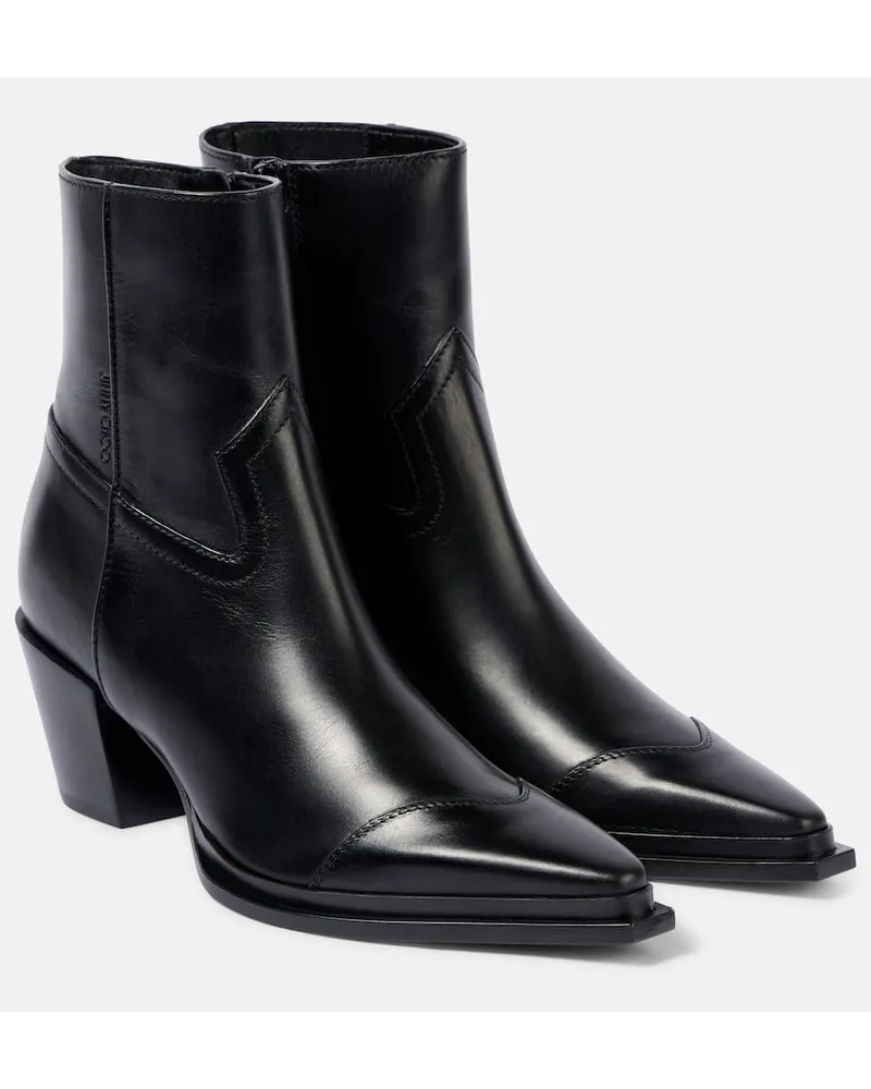 Jimmy Choo Ankle Boots Cece 60 aus Leder Schwarz