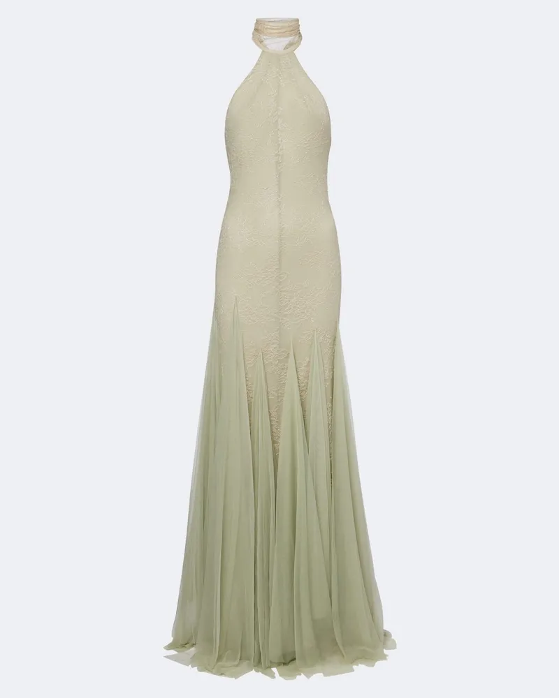 De La Vali Robe Elowen aus Spitze Grün