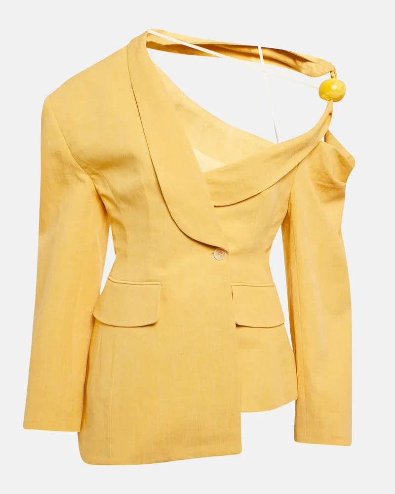 Jacquemus Blazer La Veste Baska Gelb