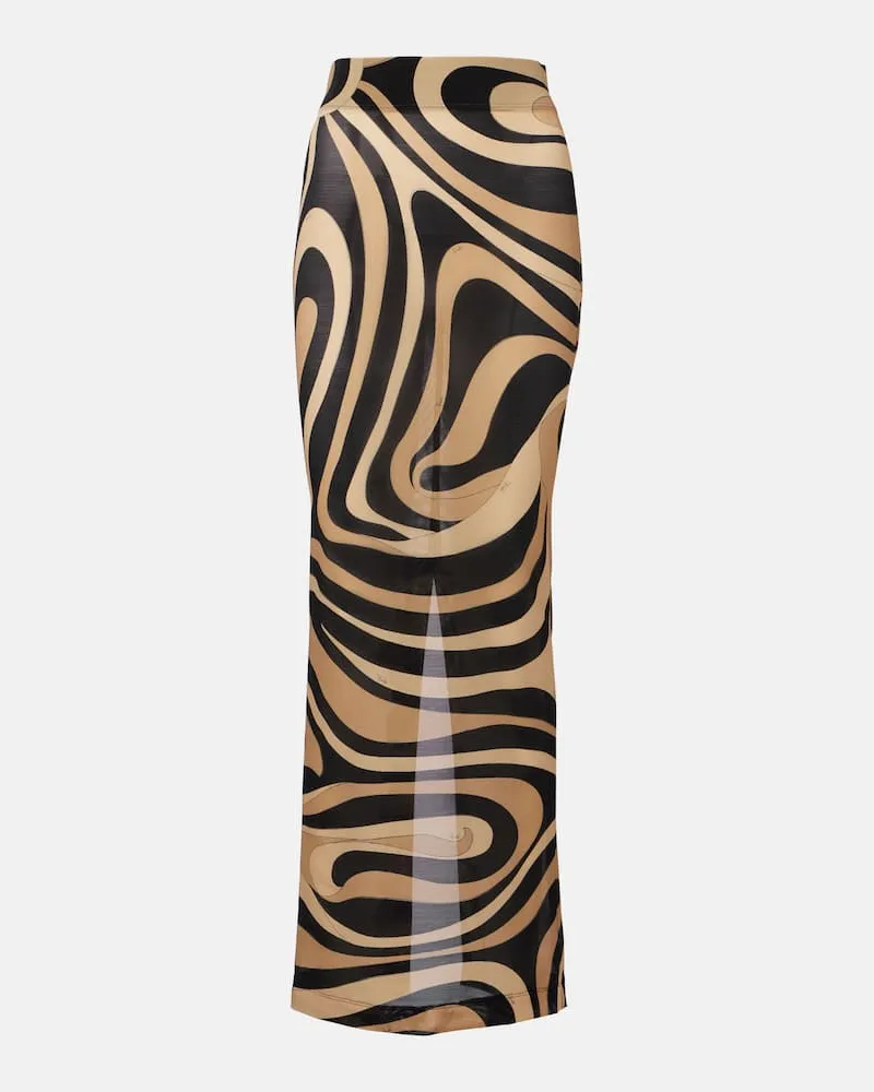 Emilio Pucci Maxirock Marmo Multicolor