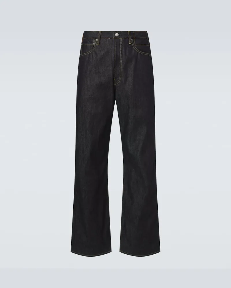 Visvim Straight Jeans Social Sculpture 01 Blau