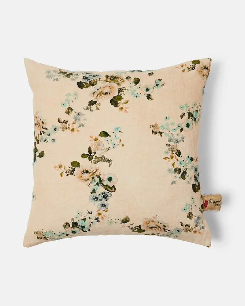 The House of Lyria Kissen Vetiver aus Leinen Beige