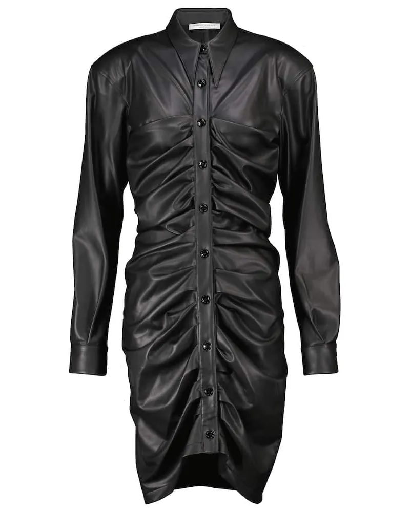 Philosophy Di Lorenzo Serafini Minikleid aus Lederimitat Schwarz