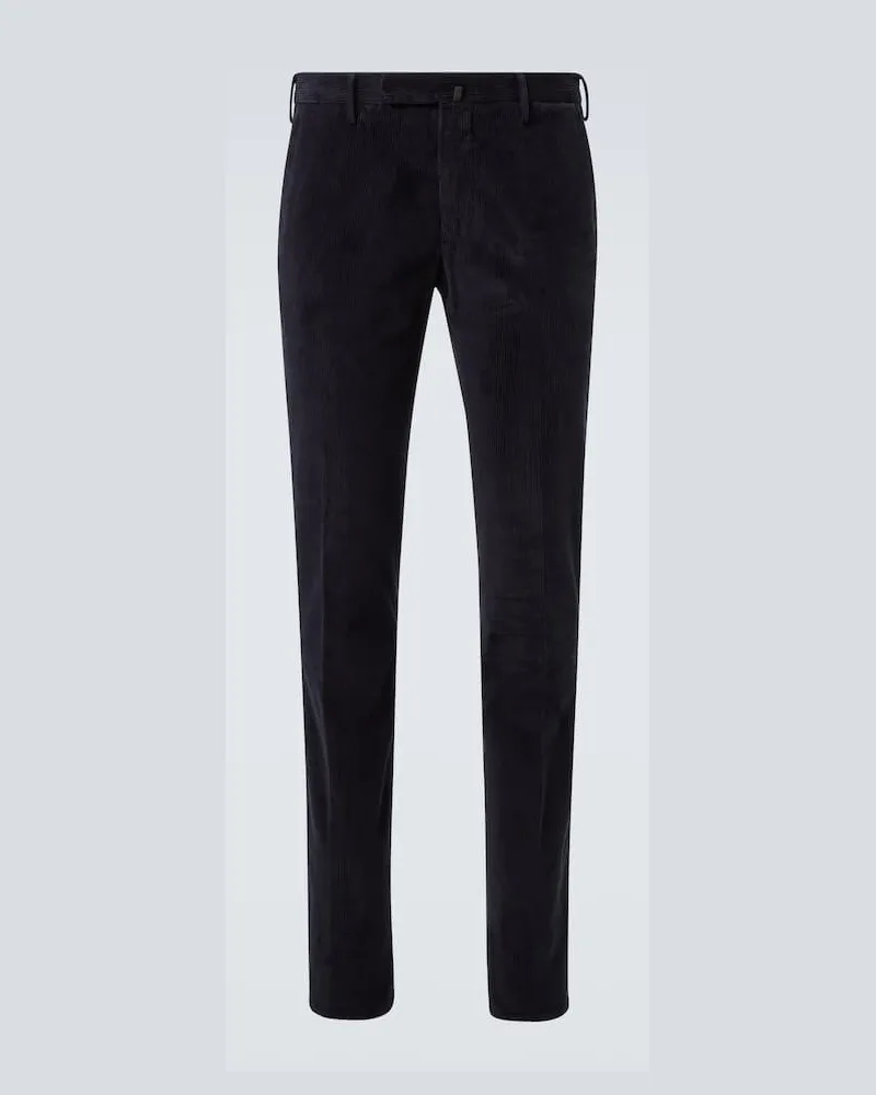 Slowear Chinohose aus Baumwoll-Cord Blau