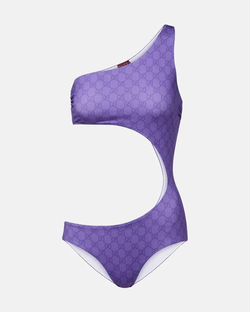Gucci Badeanzug GG Lila