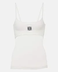 Loewe Top Anagram aus Jersey Weiss