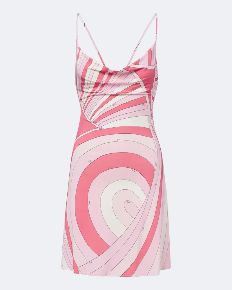 Emilio Pucci Minikleid Iride aus Jersey Rosa