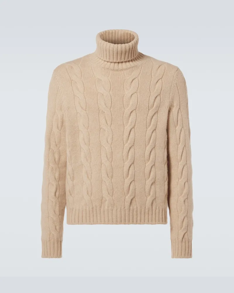 Loro Piana Rollkragenpullover aus Kaschmir Beige