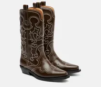 Bestickte Westernstiefel Mid Shaft