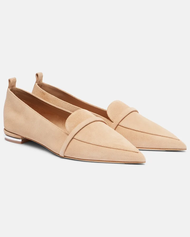 Malone Souliers Loafers Dora 10 aus Veloursleder Beige