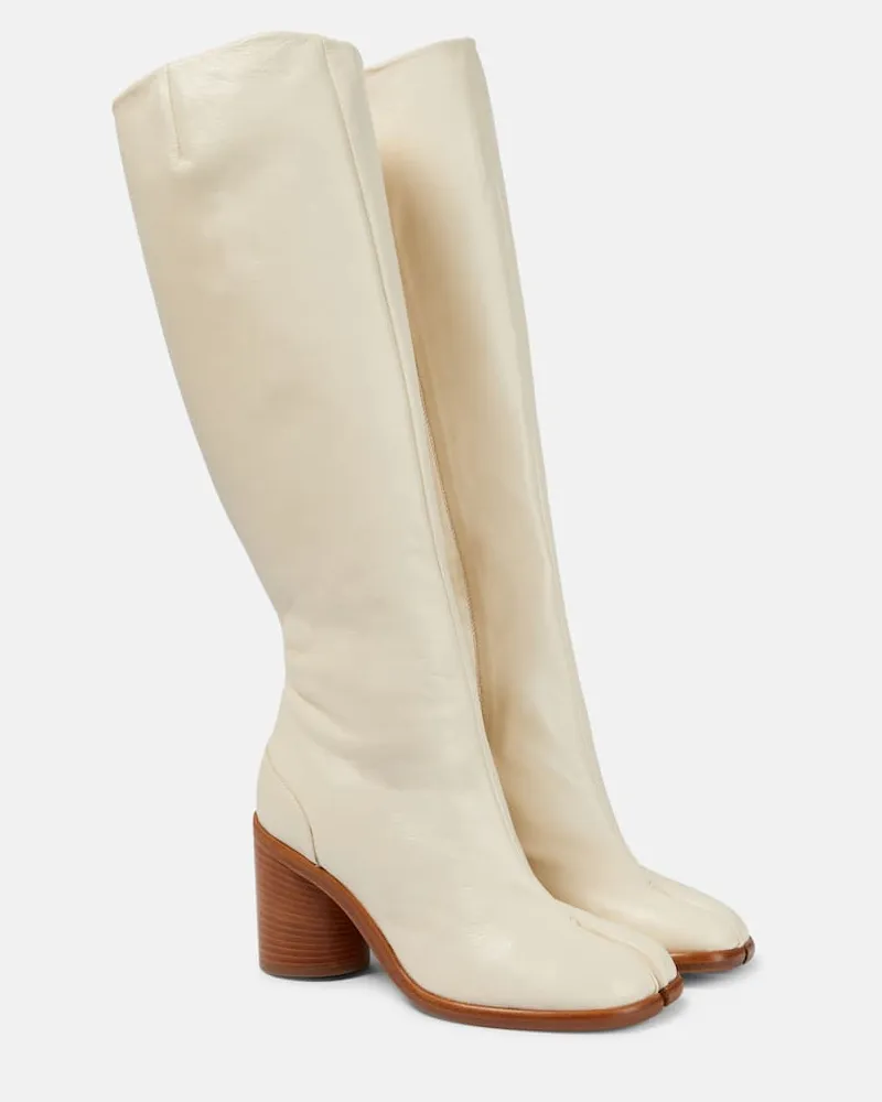 Maison Margiela Stiefel Tabi aus Leder Weiß