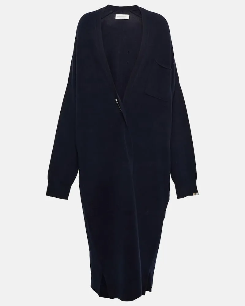 extreme cashmere Cardigan N°61 Koto aus einem Kaschmirgemisch Blau