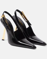 Saint Laurent Slingback-Pumps Lee 110 aus Leder Schwarz