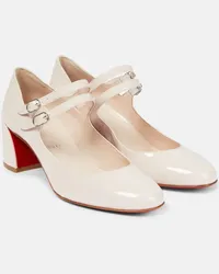 Christian Louboutin Pumps Miss Jane aus Lackleder Weiss