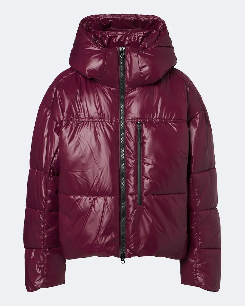 adidas Wattierte Jacke Burgunderrot