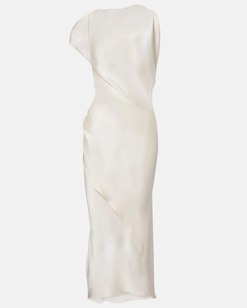 Victoria Beckham Midikleid Kyra Weiß