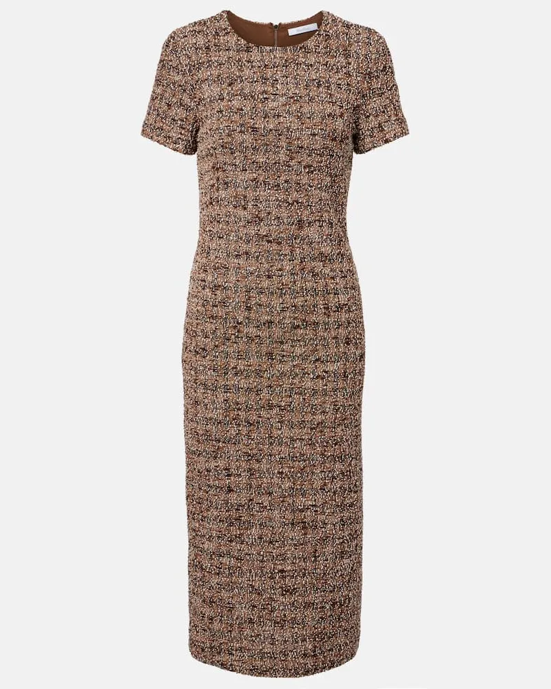 Max Mara Midikleid Giugno aus Tweed Braun