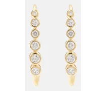 Ohrringe Crest aus 14kt Gelbgold mit Diamanten