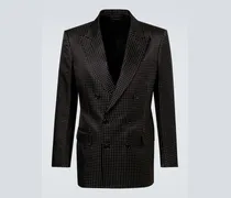 Anzugjacke aus Seidensatin