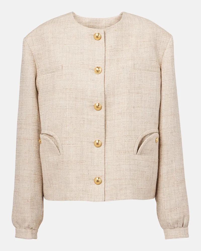Blazé Milano Blazé Milano Jacke Gliss aus einem Leinengemisch Beige