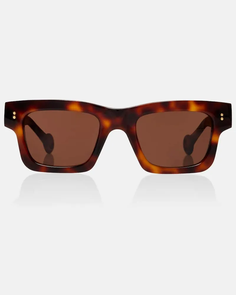 J.W.Anderson Eckige Sonnenbrille Braun