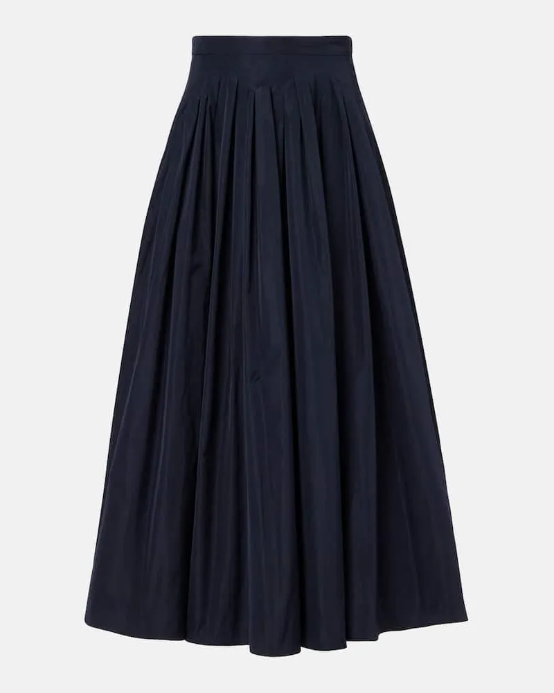 Max Mara Midirock Jokey aus Taft Blau