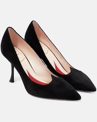 Roger Vivier Pumps I Love Vivier aus Veloursleder Schwarz