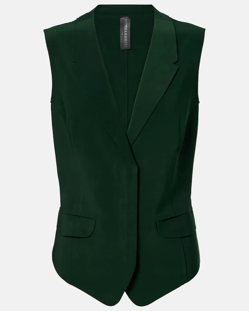 Norma Kamali Weste aus Crêpe Grün