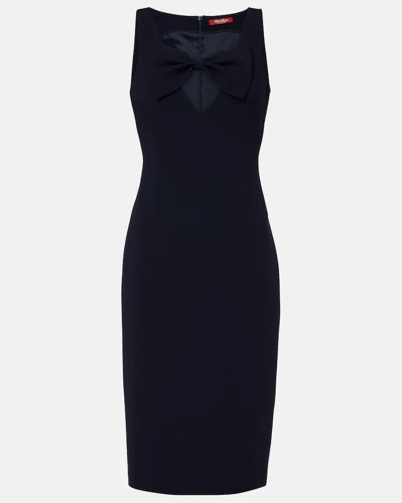 Max Mara Midikleid Alfiere aus Cady Blau