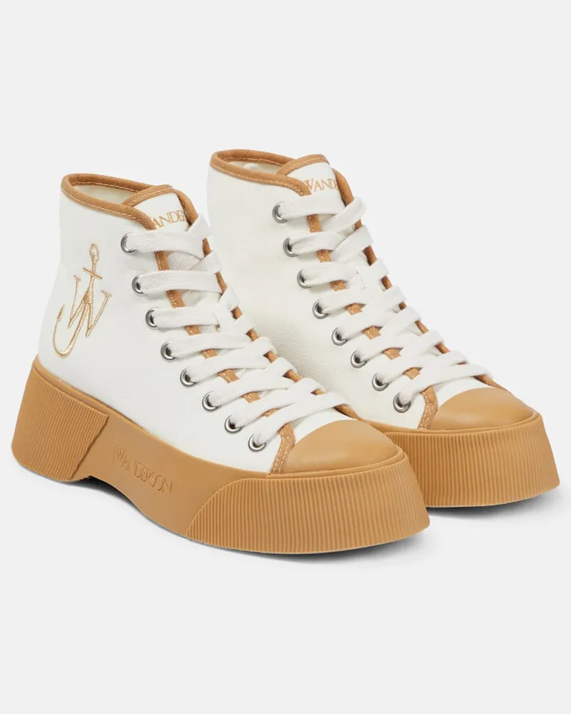 J.W.Anderson High-Top Sneakers aus Canvas Weiß
