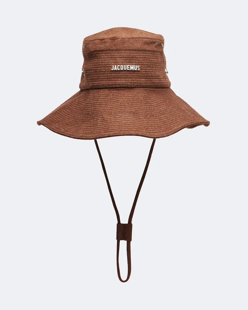 Jacquemus Hut Artichaut aus Canvas Braun