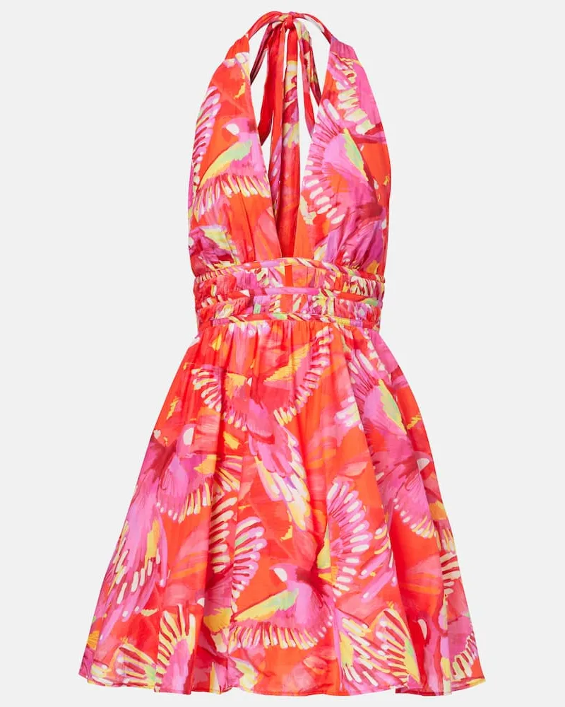 FARM Rio Bedrucktes Minikleid aus Baumwolle Multicolor