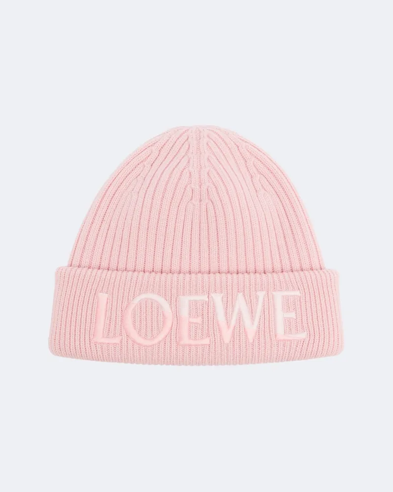 Loewe Mütze aus Wolle Rosa
