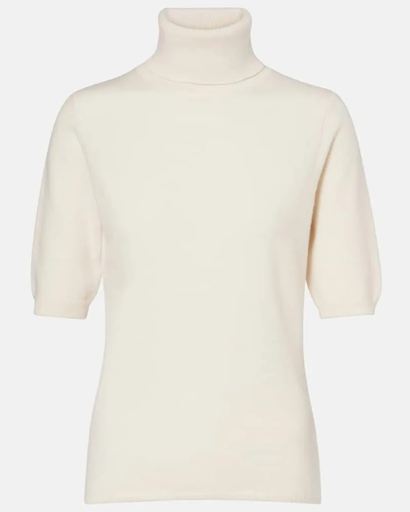 Jardin des Orangers Rollkragenpullover aus Kaschmir Weiß