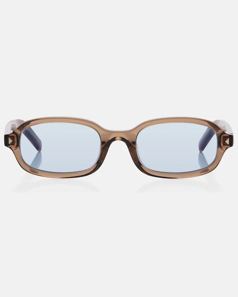 Prada Eckige Sonnenbrille Braun