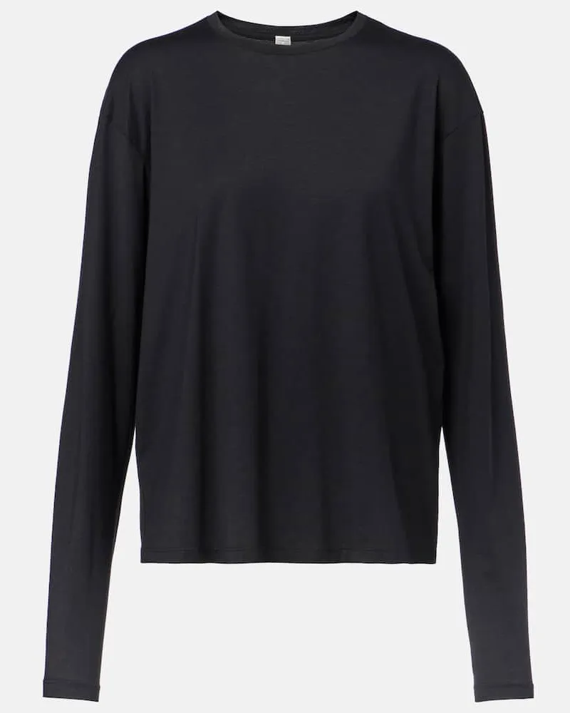Totême Longsleeve aus Jersey Weiß