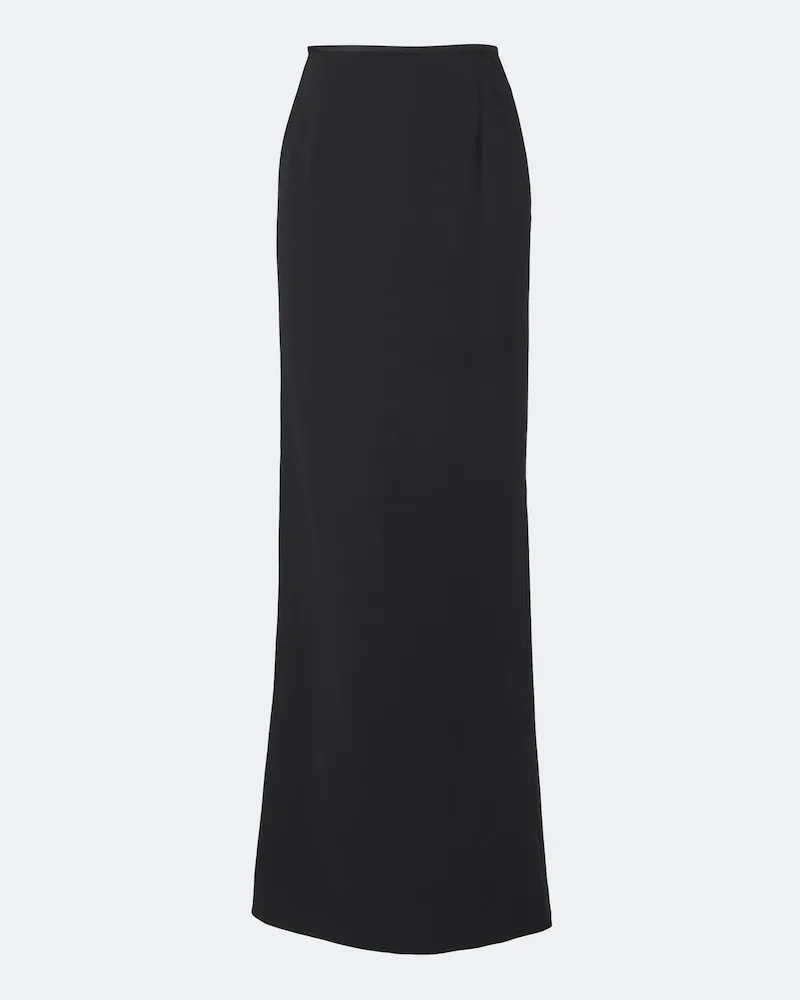 Tom Ford Maxirock aus Seidencrêpe Schwarz